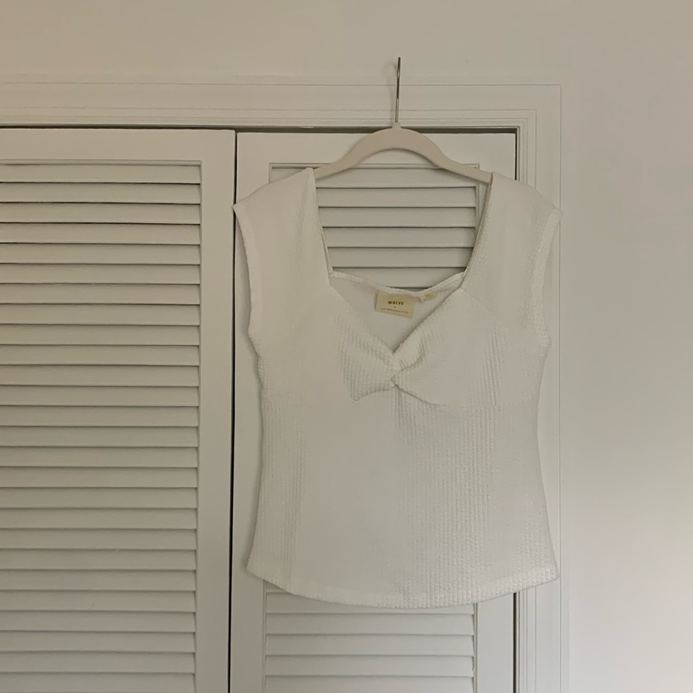 SOLD- NWT Maeve by Anthropology white top